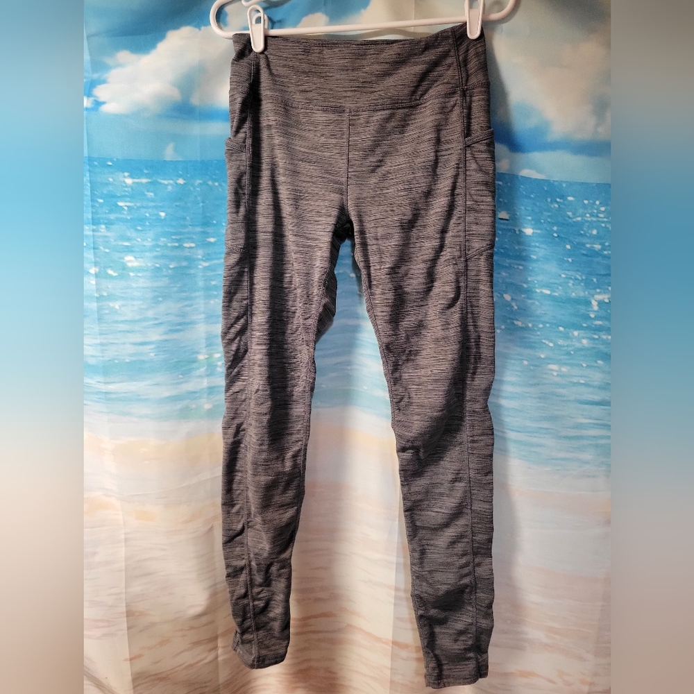 KYODAN SIZE MEDIUM WOMENS LEGGINGS HEATHER‎ GRAY